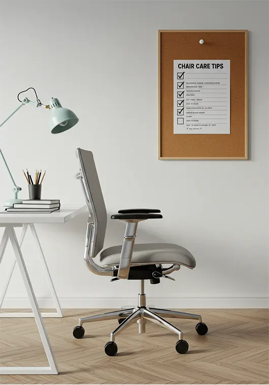 office chair maintenance tips summary with checklist