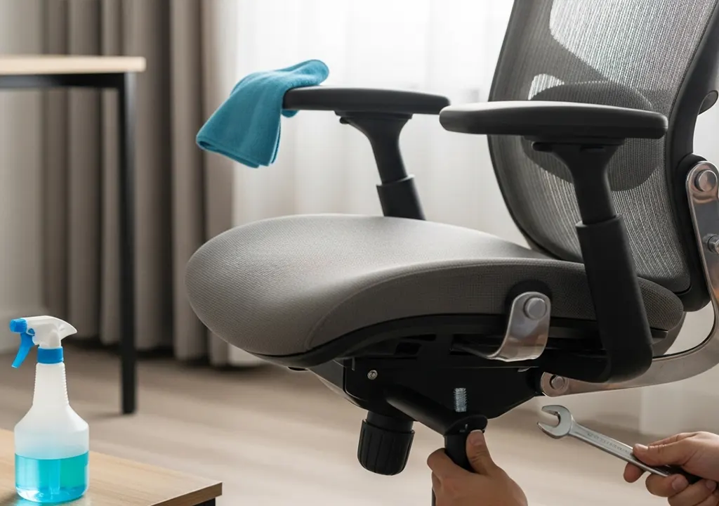 How to maintain your office chair with proper cleaning and care tools