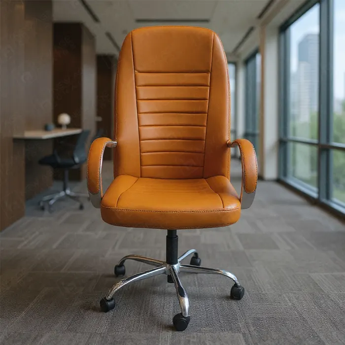 Havana "Hammer Chair", padded leather office chair, executive swivel chair, ergonomic design