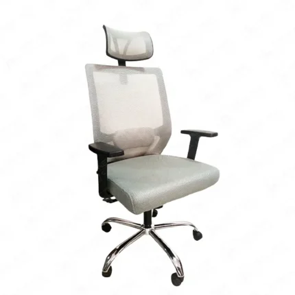 "New Style Chair", gray mesh office chair, ergonomic swivel chair, modern design